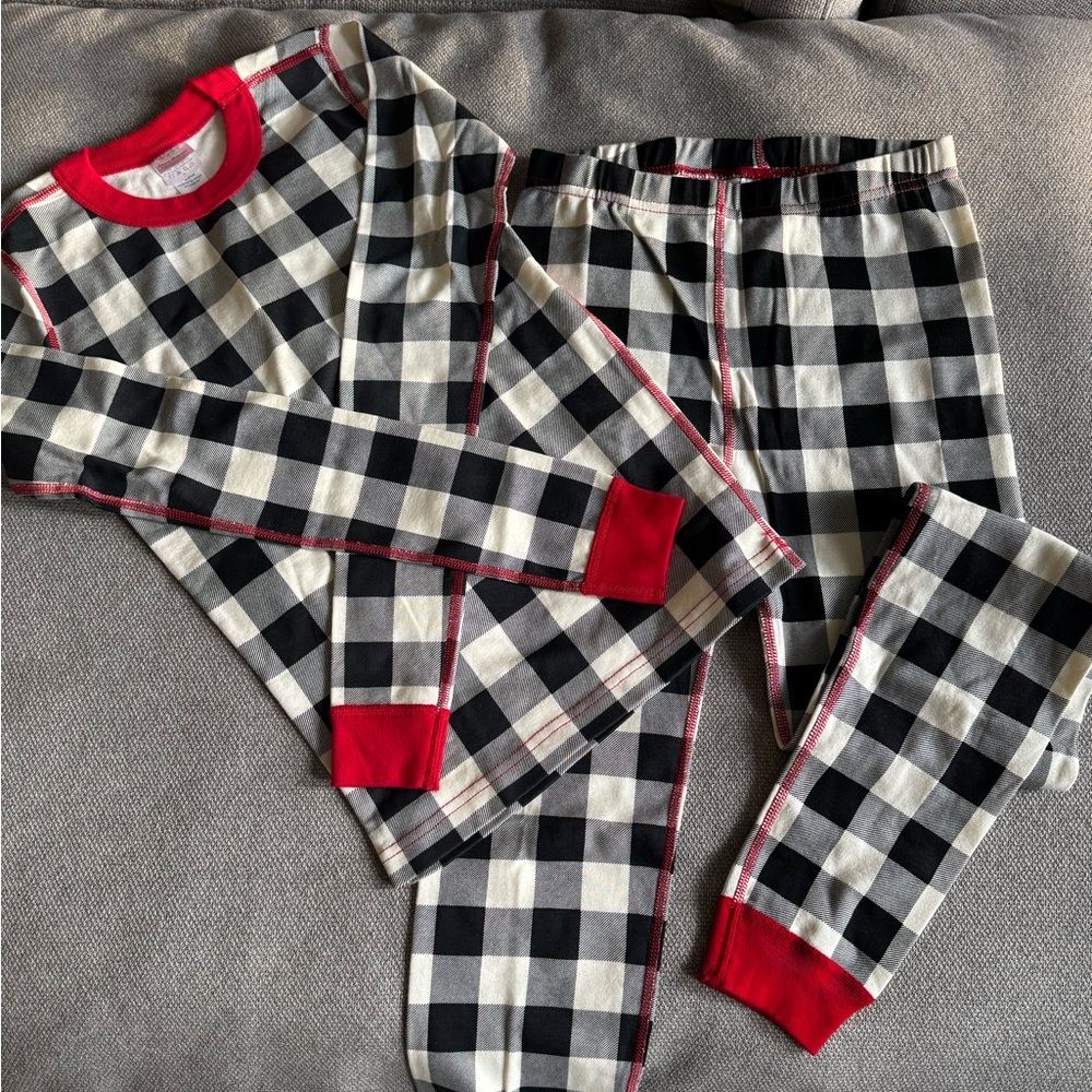 Hanna Andersson Kids Checkered Christmas Pajama Set